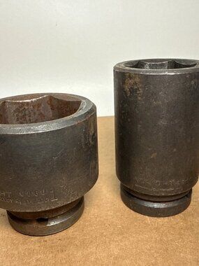 Wright Impact Sockets 3/4" Drive 1-7/8" +1-3/8 Nos. 6860 & 6944 Made in the USA